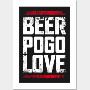 beer, pogo & love black dirt Posters and Art